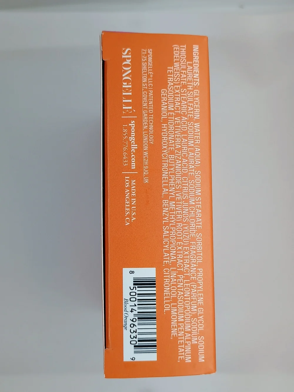 Spongellé Blood Orange Sorbet Body Wash Infused Buffer - Orange